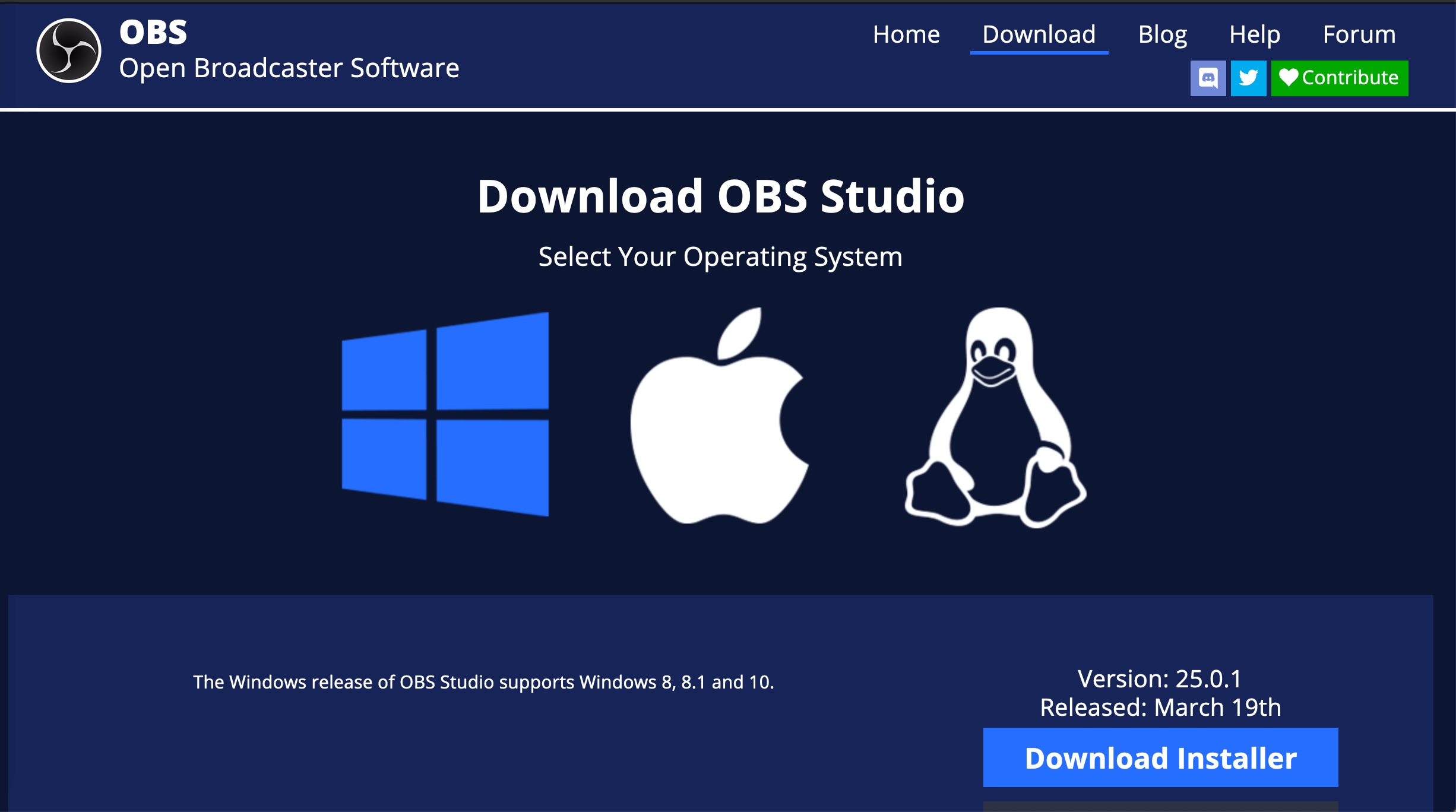 Download Screen OBS